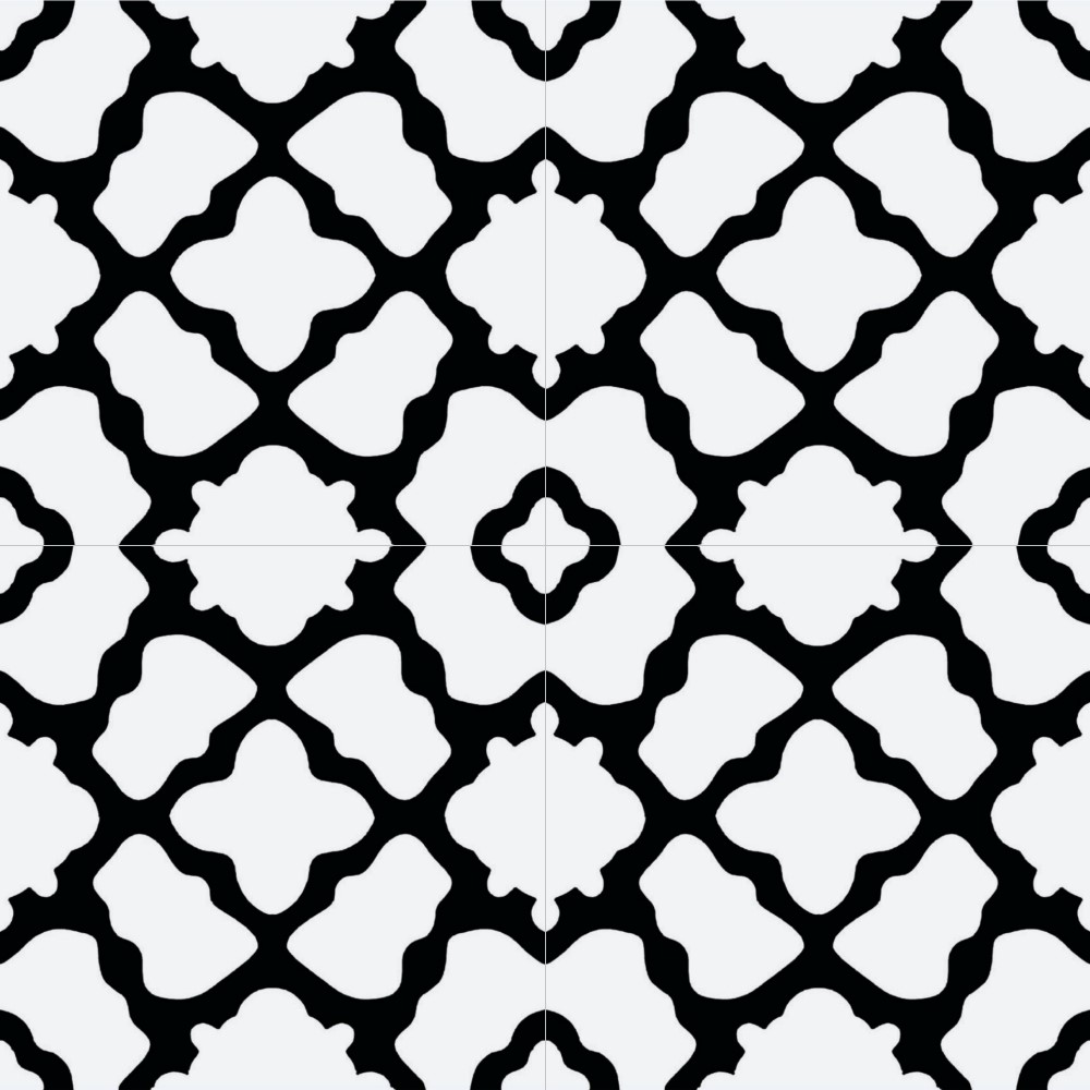 Harmony Moroccan TI009235 MOROCCAN 1015 NERO(300x300) Matt Designer Tiles