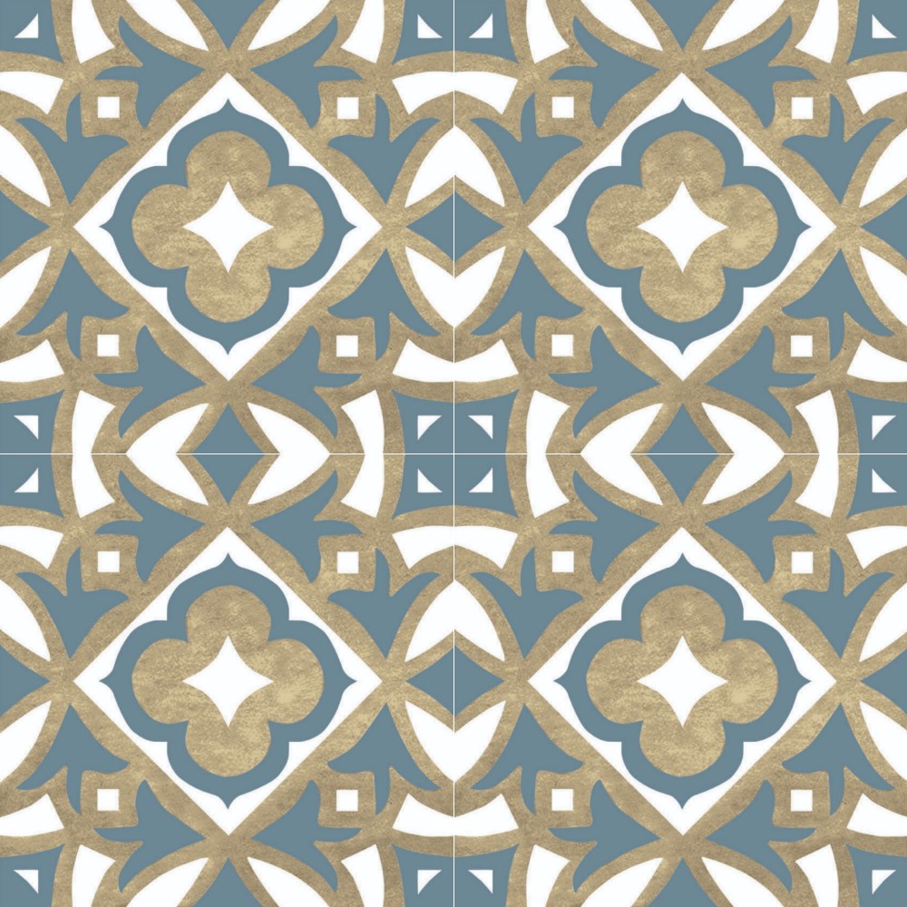 Harmony Moroccan TI009311 MOROCCAN 1010 AZURE(300x300) Matt Designer Tiles