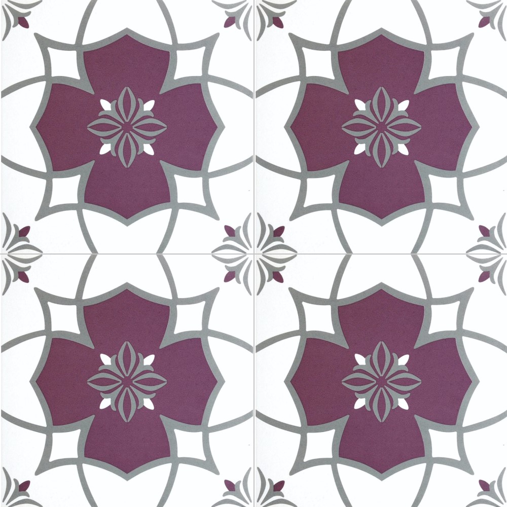 Harmony Moroccan TI009341 MOROCCAN 1005 MAUVE(300x300) Matt Designer Tiles