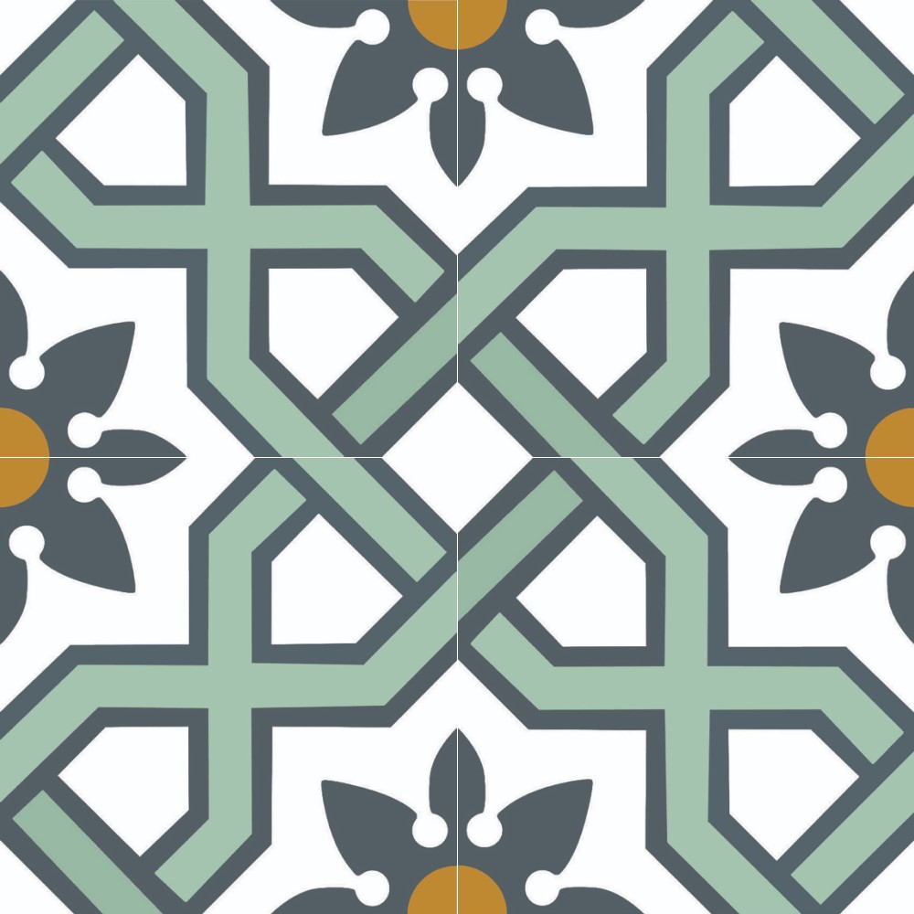 Harmony Moroccan TI009319 MOROCCAN 1017 MINT(300x300) Matt Designer Tiles