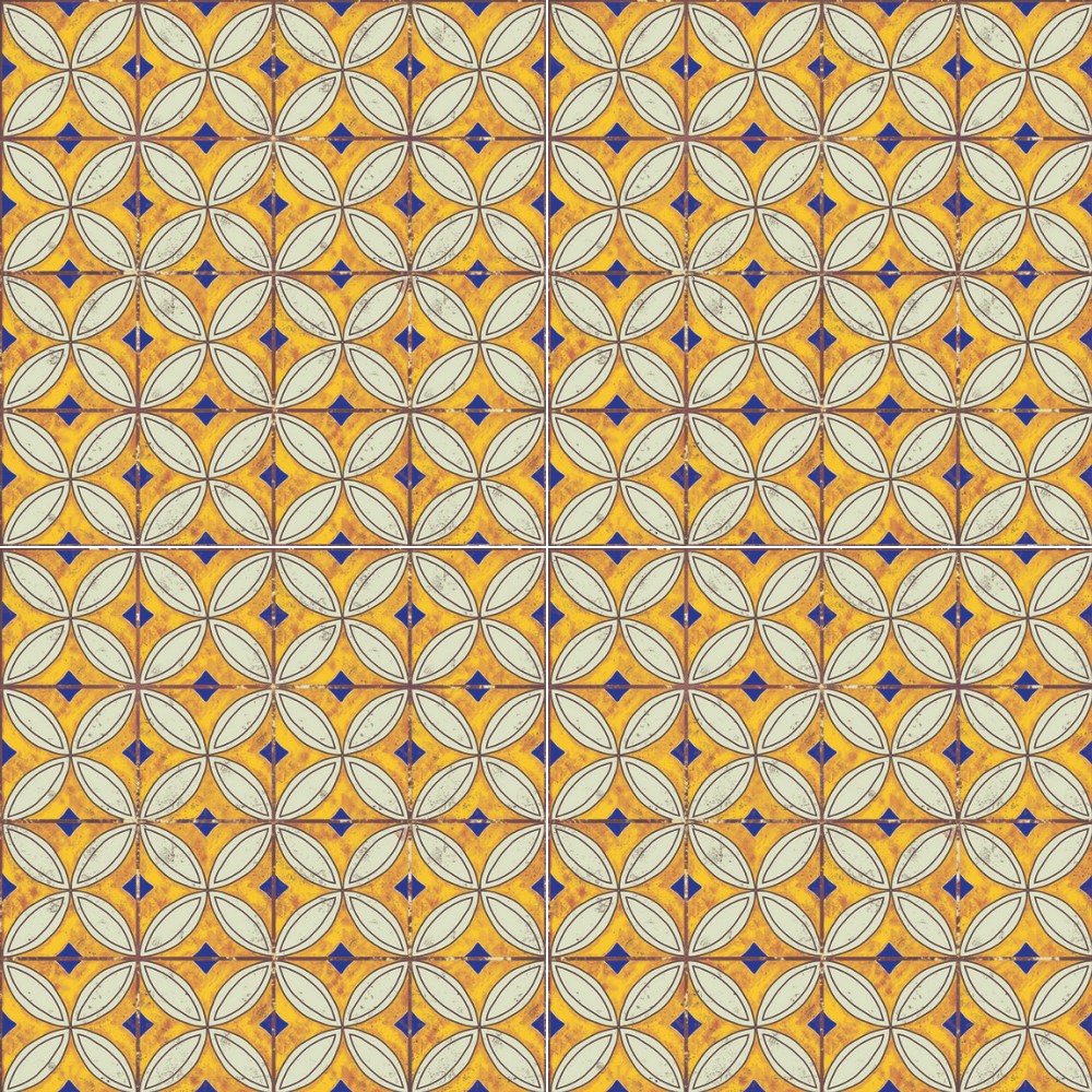 Harmony Moroccan TI009206 MOROCCAN 2007 YELLOW(300X300) Matt Designer Tiles