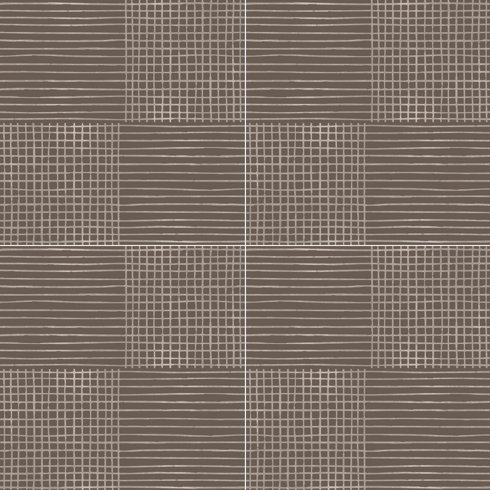 Harmony Quad TI009298 QUARTER GRID ASH(300x300) Matt Wall Tiles