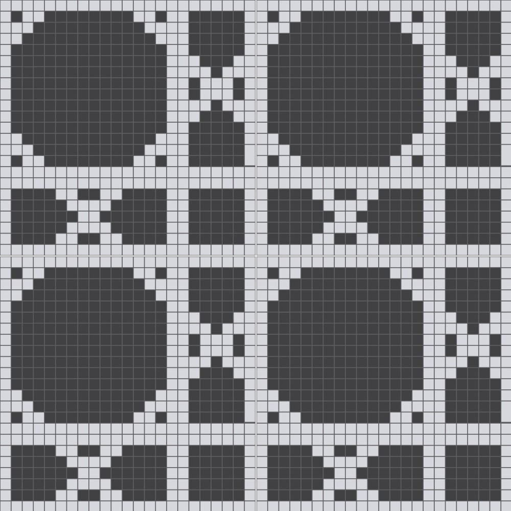 Harmony Moroccan TGH108 MOROCCAN 2026 CARBON (300 x 300) Matt Floor Tiles