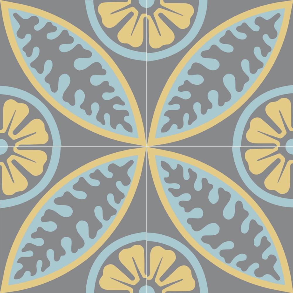 Harmony Moroccan TGH116 MOROCCAN 1009 BLU (300 x 300) Matt Floor Tiles