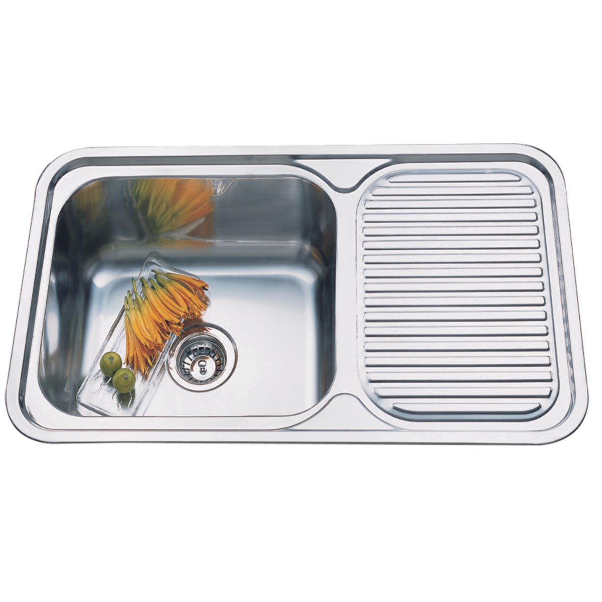 Hafele Splash CAMELIA  Single Bowl Sink With Drain Board  - 56720106