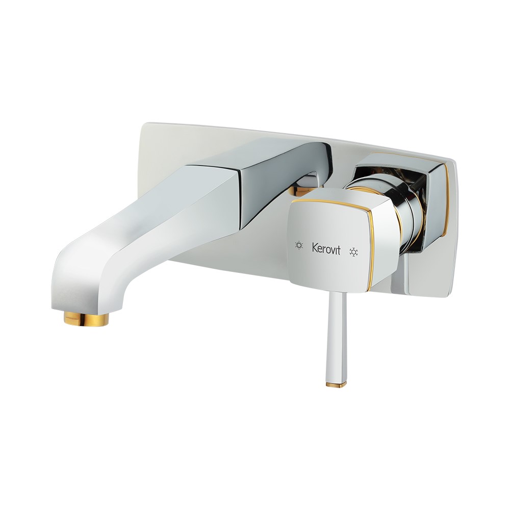 Aurum Aoife KB2511023-CGL Concealed Wall Mounted Single Lever Basin Mixer Trims (Compatible With KB2511022-CGL)