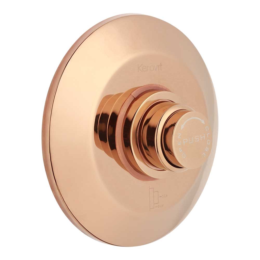AURUM ALLIED PRODUCTS KB320002R-RG CONCEALED DUAL FLUSH VALVE (6 / 3 LTS.) 32 MM WITH ROUND FLANGE