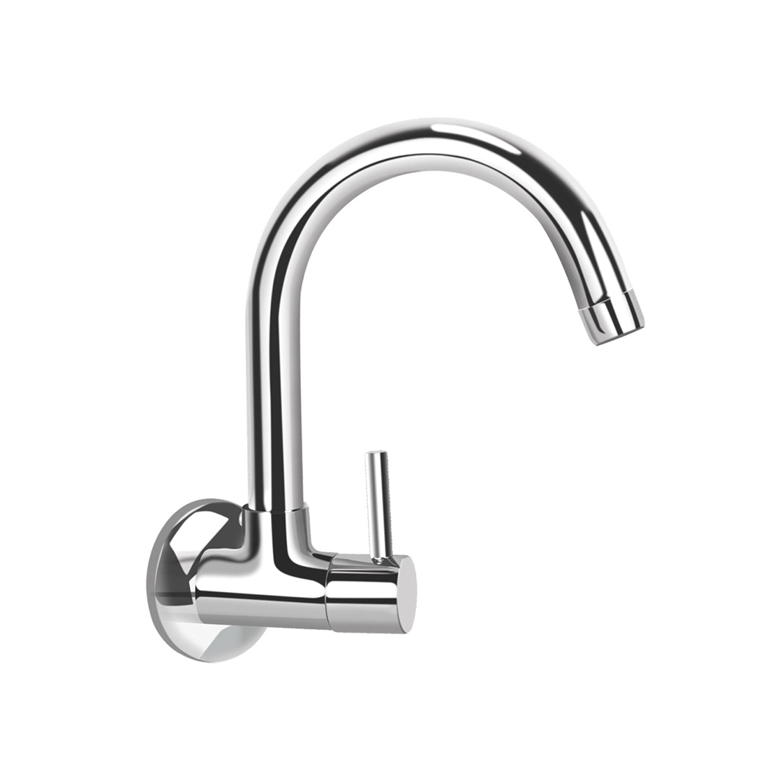 Kerovit Nucleus KB111025 Sink Cock With Swivel Spout and Flange