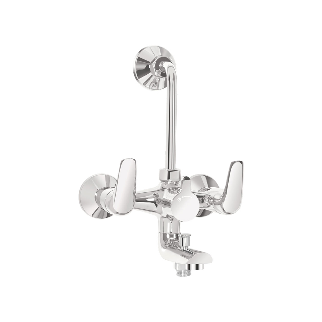 Kerovit Slope KB1311018 3-in-1 Wall Mixer With Flange