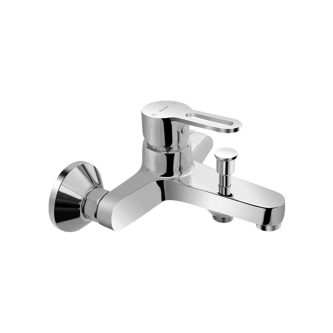 Kerovit Curve KB1711044 Single Lever Bath and Shower Mixer With Hand Shower Arrangement