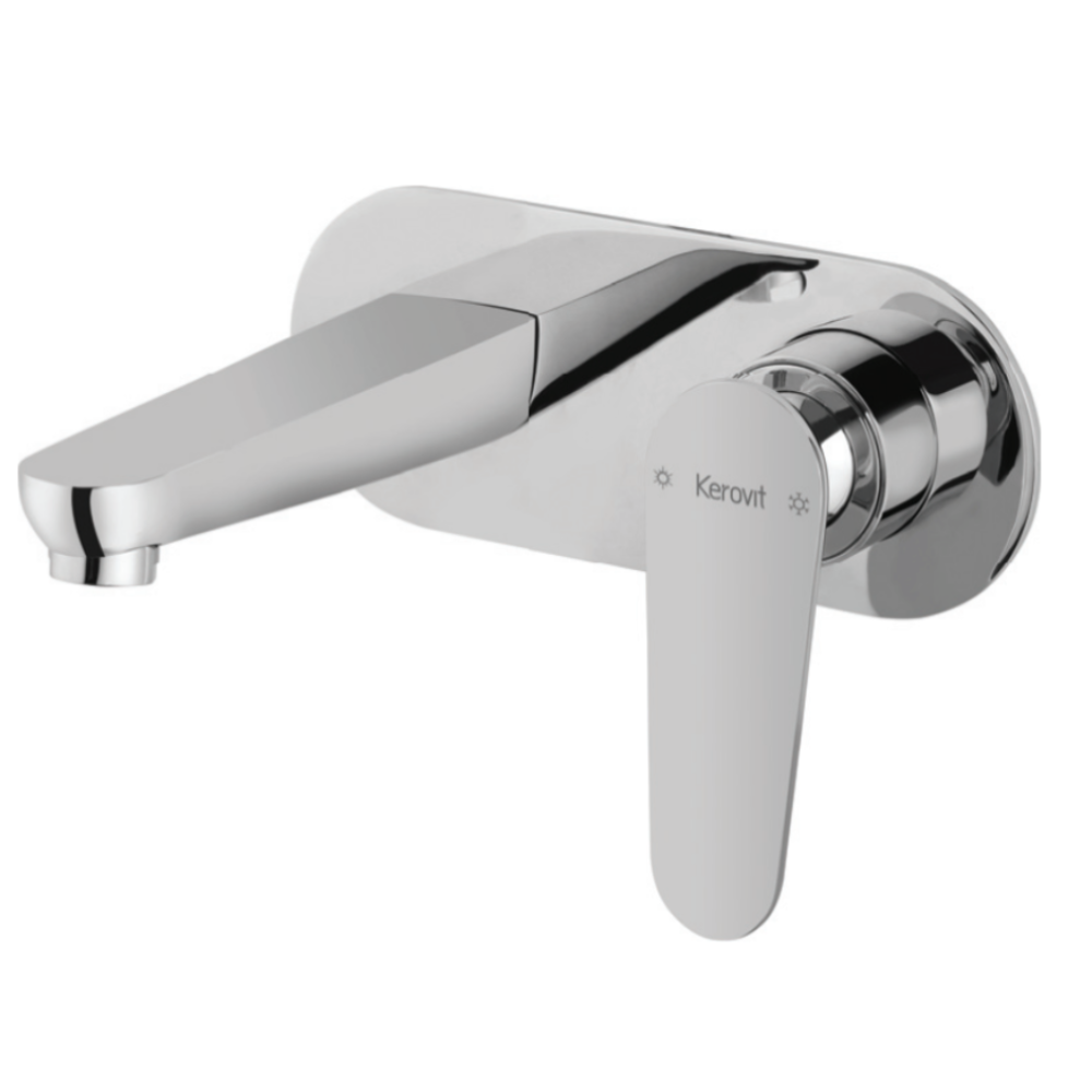 Aurum Arius KB2311023-CP Concealed Single Lever Wall Mounted Basin Mixer Trims (Compatible With KB2311022-CP)