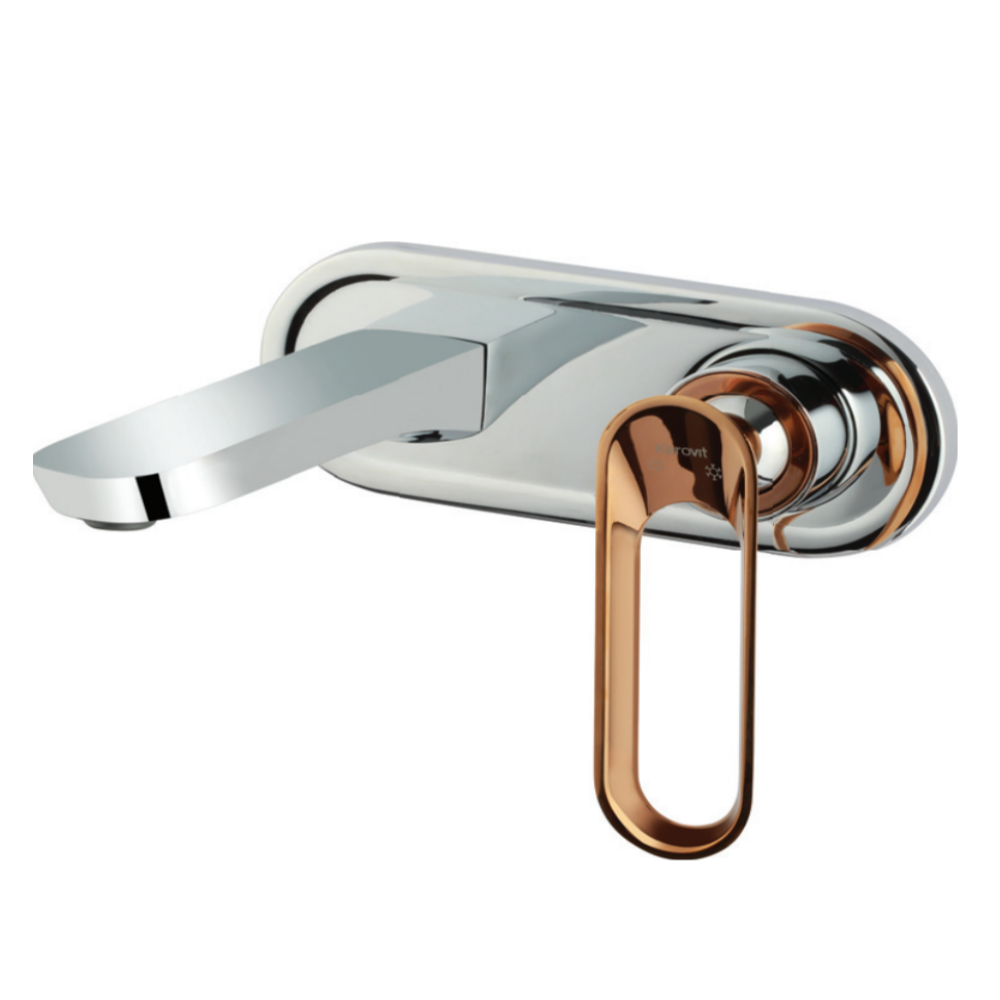 Aurum Fluer KB2411023-CRG Concealed wall mounted single lever basin mixer trims (Compatible with KB2411022-CRG)