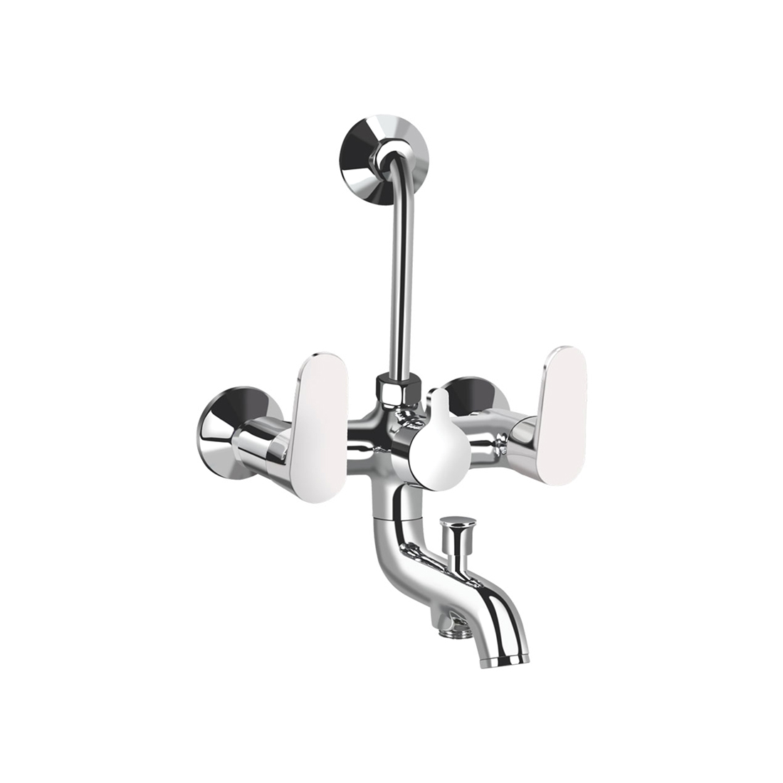 Kerovit Hydrus KB411018 3-in-1 Wall Mixer With Flange