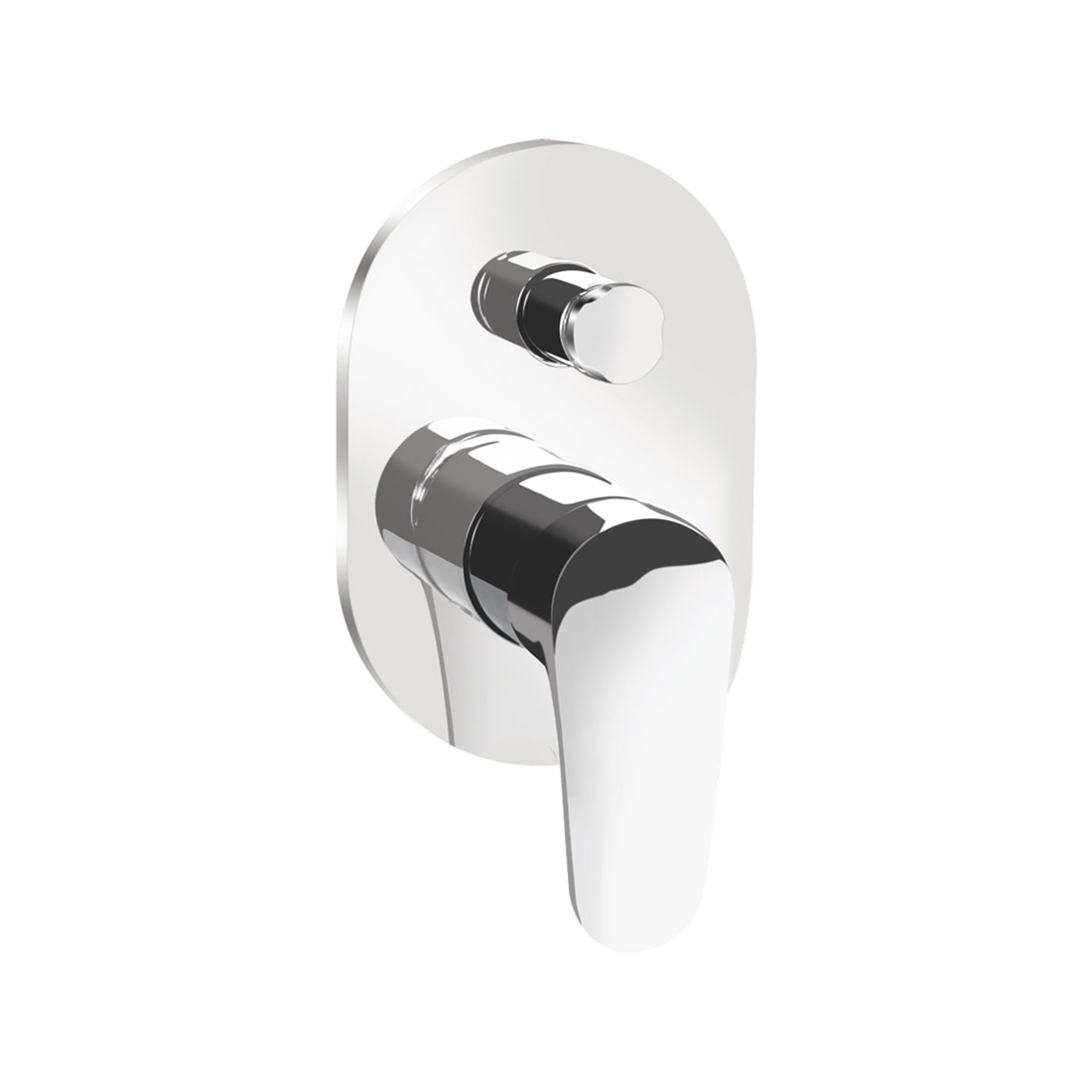 Kerovit Hydrus KB411036 Single Lever 3-Inlet Concealed Bath and Shower Mixer Trim
