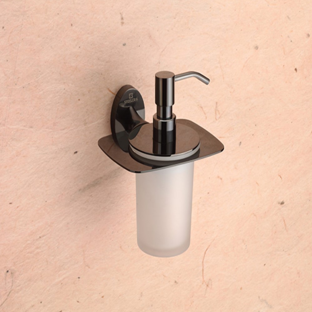 Steelera ST-AB-008 Liquid Soap Dipenser (Brass Pump) - Aster Black