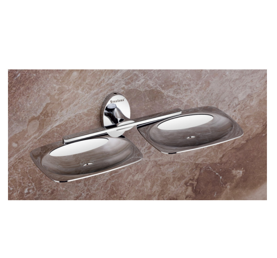 Steelera ST-AS-009 Brass Double Soap Dish - Aster