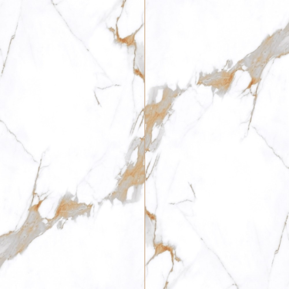 M GVT Indian Series Mila Gold White  T01497 (600 x 1200) Glossy Polished Glazed Vitrified Tiles