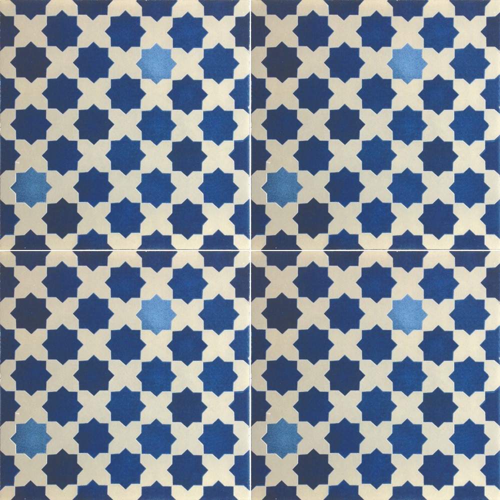 Harmony Moroccan TGH092 MOROCCAN 2008 AZZURO (300 x 300) Matt Floor Tiles
