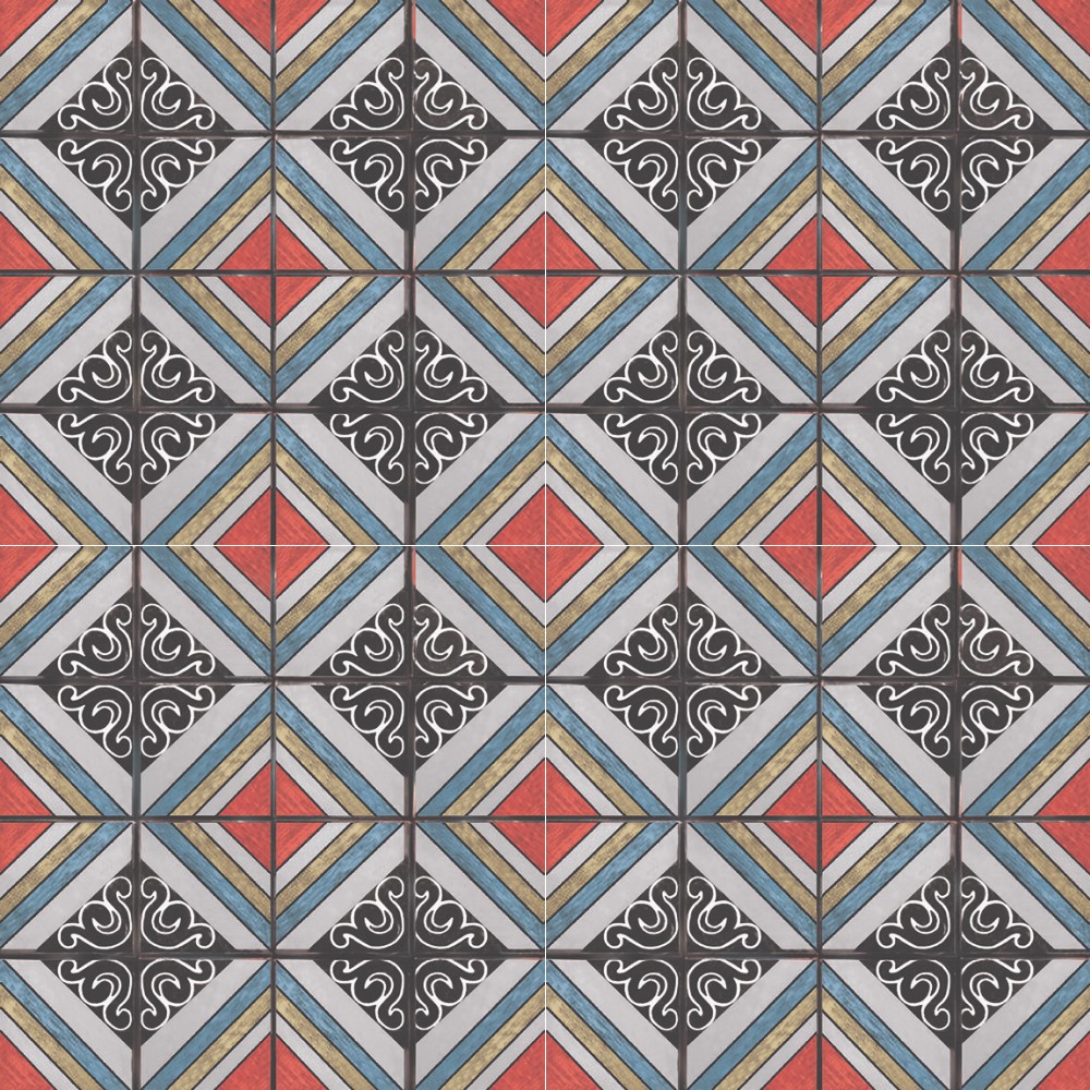 Harmony Moroccan TGH094 MOROCCAN 2010 ROSSO (300 x 300) Matt Floor Tiles