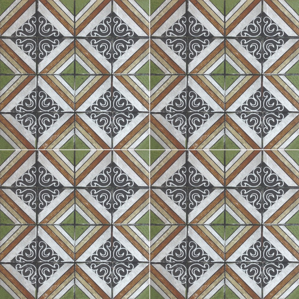 Harmony Moroccan TGH095 MOROCCAN 2010 VERDE (300 x 300) Matt Floor Tiles