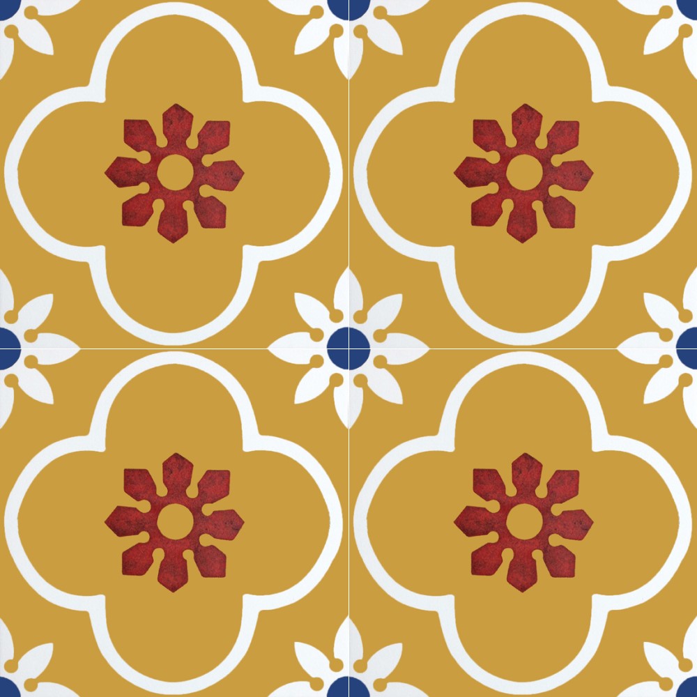 Harmony Moroccan TGH100 MOROCCAN 2013 YELLOW (300 x 300) Matt Floor Tiles