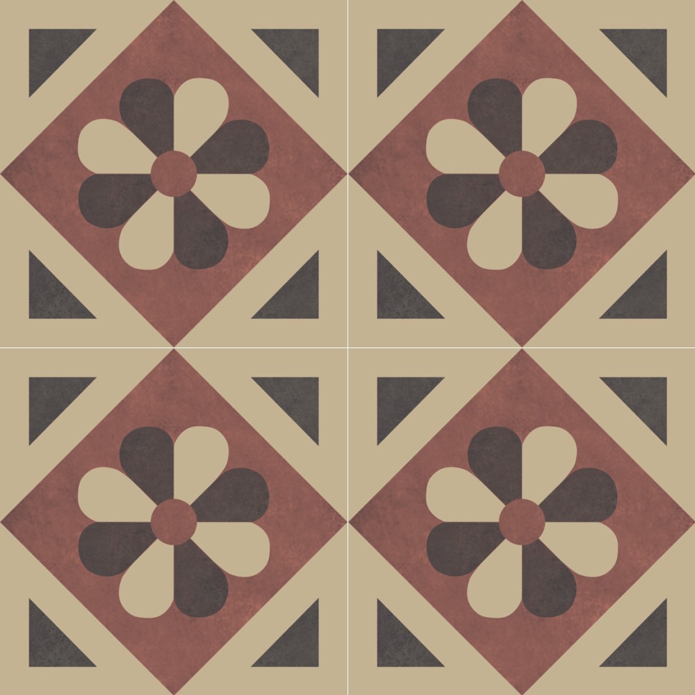 Harmony Moroccan TGH106 MOROCCAN 2023 COTTO (300 x 300) Matt Floor Tiles