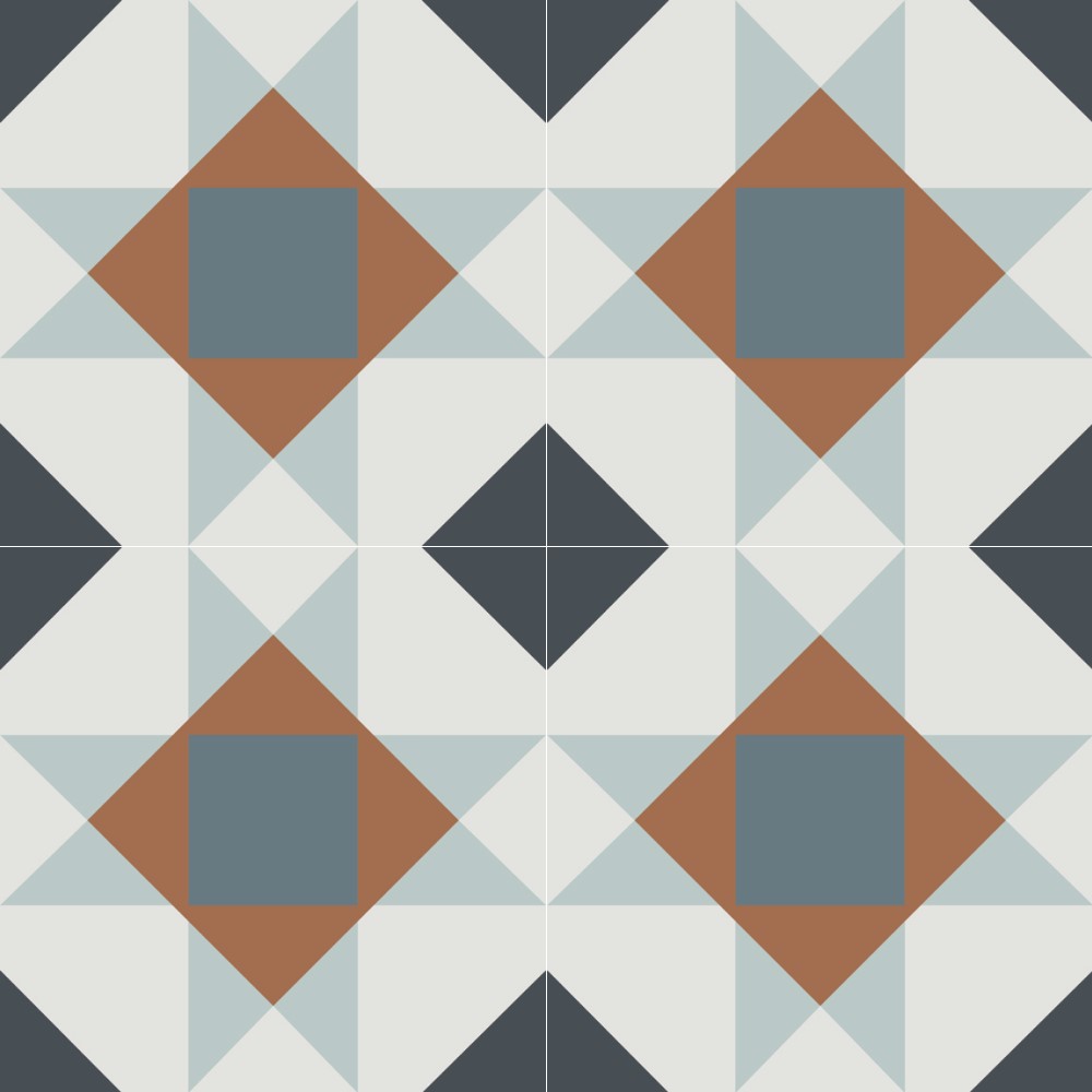 Harmony Moroccan TGH107 MOROCCAN 2024 GRIGIO (300 x 300) Matt Floor Tiles