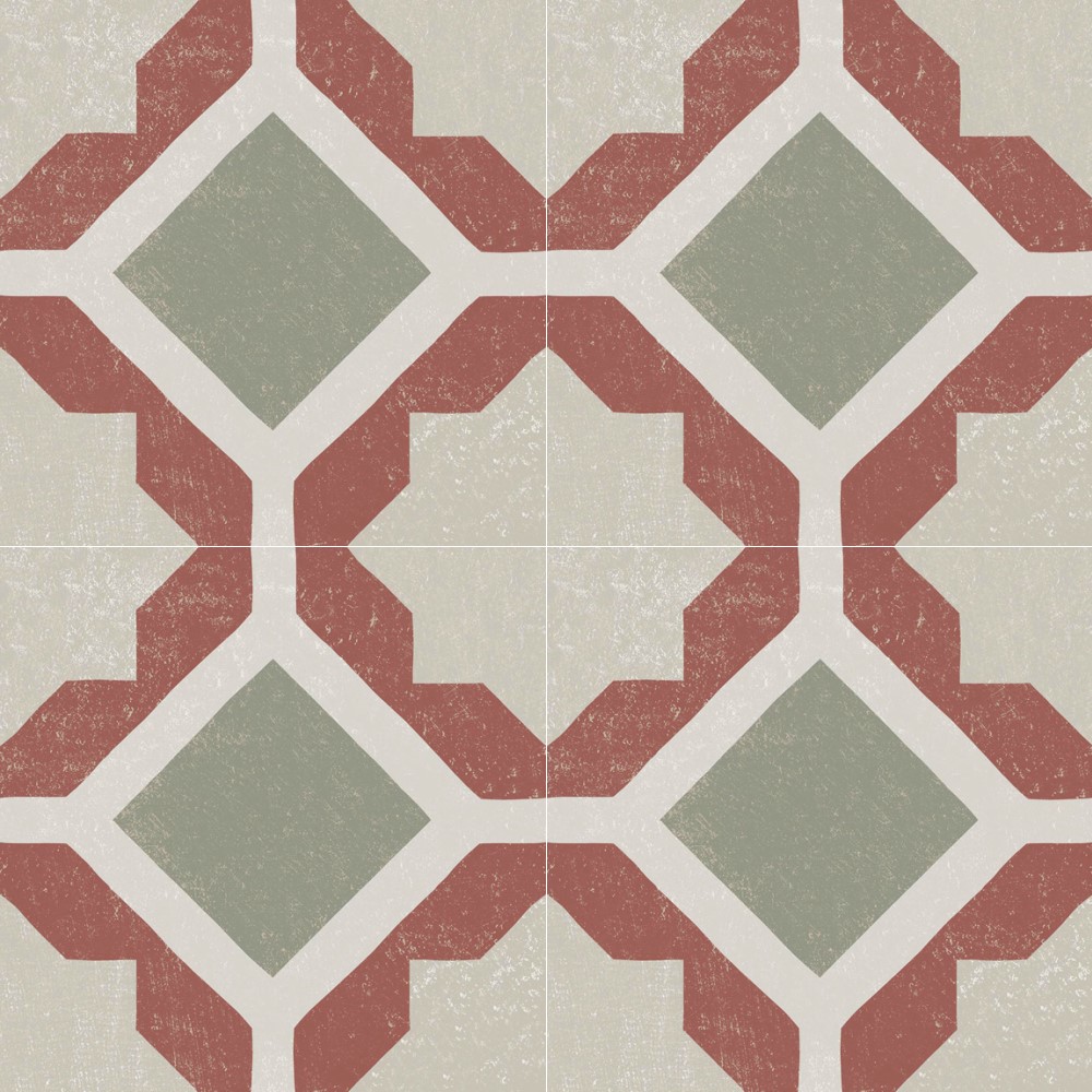 Harmony Moroccan TGH109 MOROCCAN 2027 CORAL (300 x 300) Matt Floor Tiles